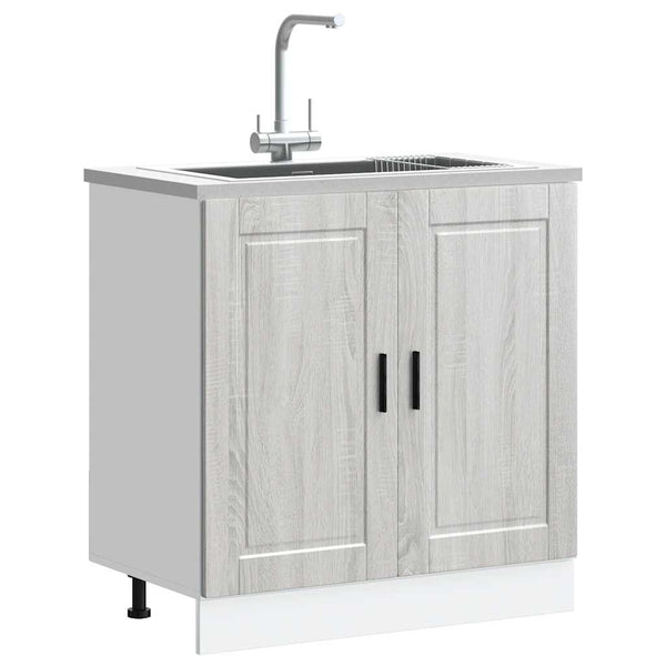 Spülenunterschrank Grau Sonoma 80cm