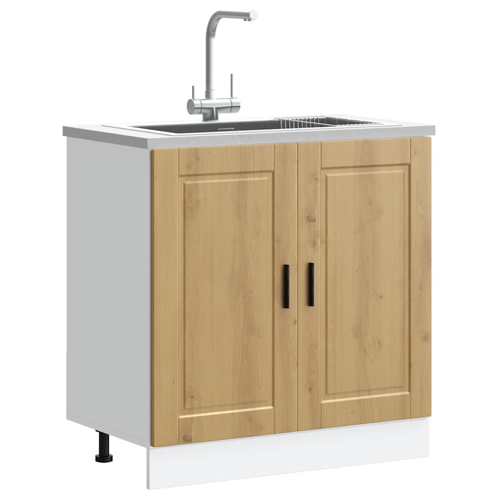 Spülenunterschrank Artisan-Eiche 80 cm