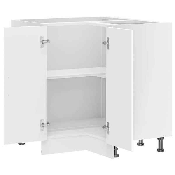 Küchen Eckunterschrank Weiß Holz