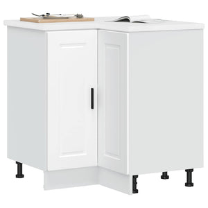 Küchen Eckunterschrank Weiß Holz