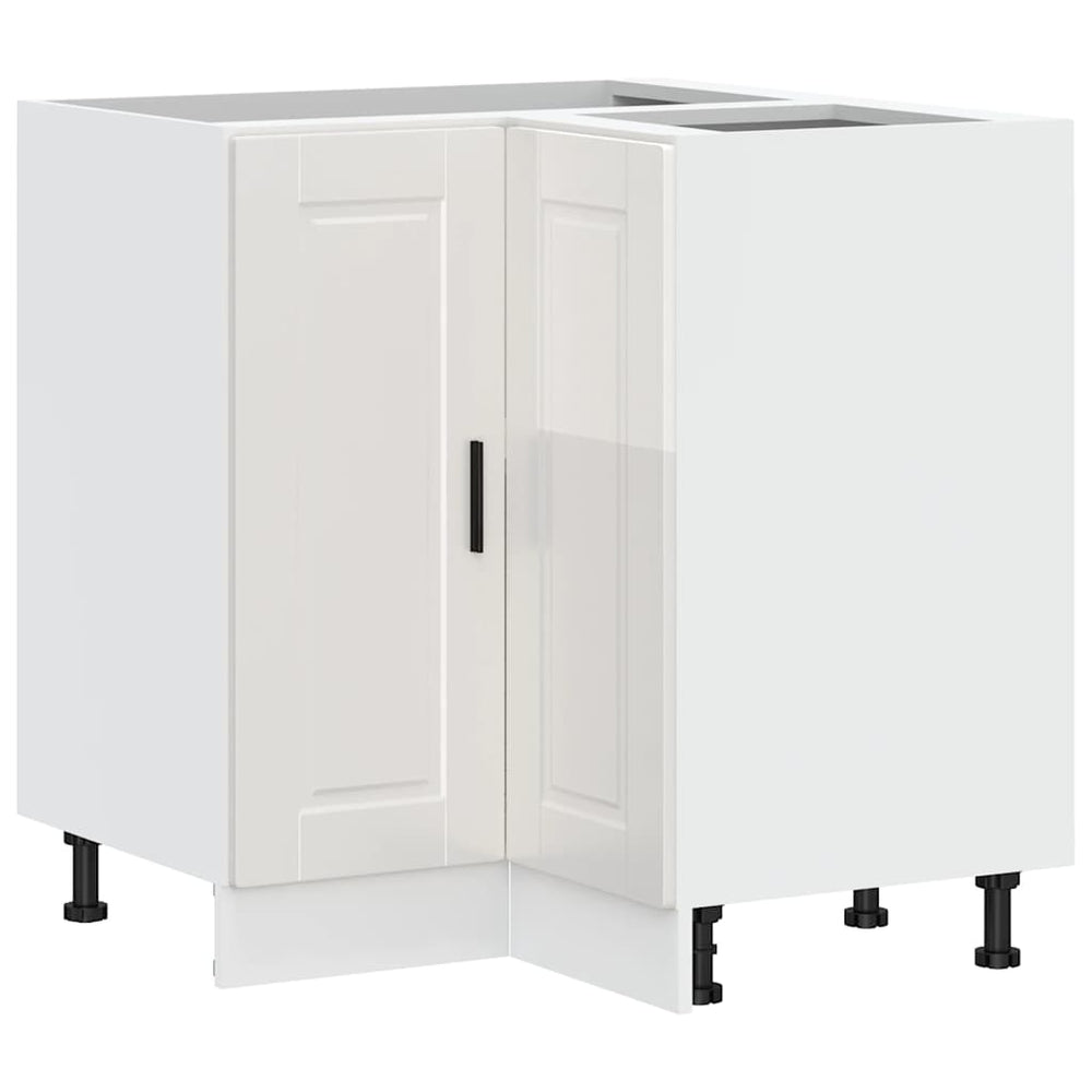 Küchen Eckunterschrank Hochglanz Weiß
