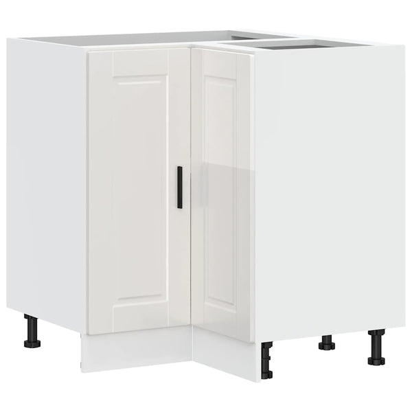 Küchen Eckunterschrank Hochglanz Weiß