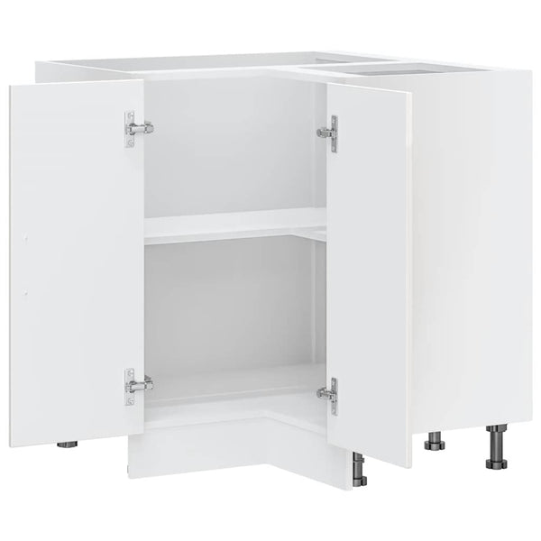 Küchen Eckunterschrank Hochglanz Weiß