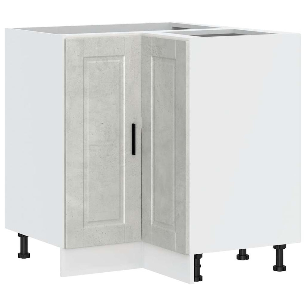 Küchen Eckunterschrank Betongrau