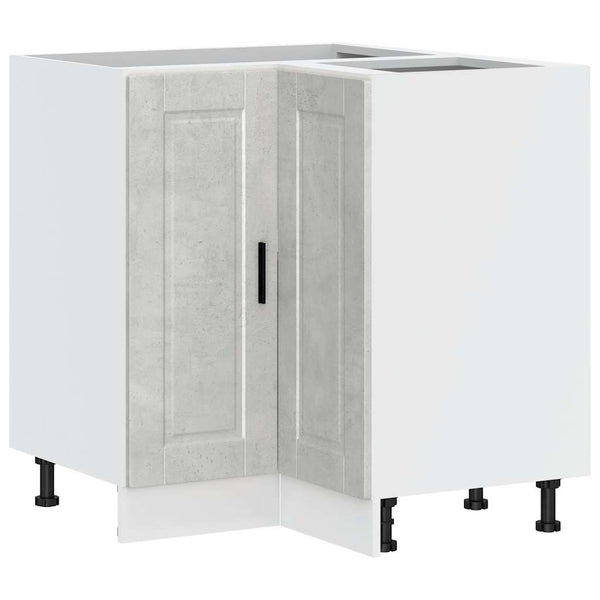 Küchen Eckunterschrank Betongrau