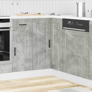 Küchen Eckunterschrank Betongrau