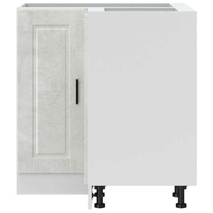 Küchen Eckunterschrank Betongrau