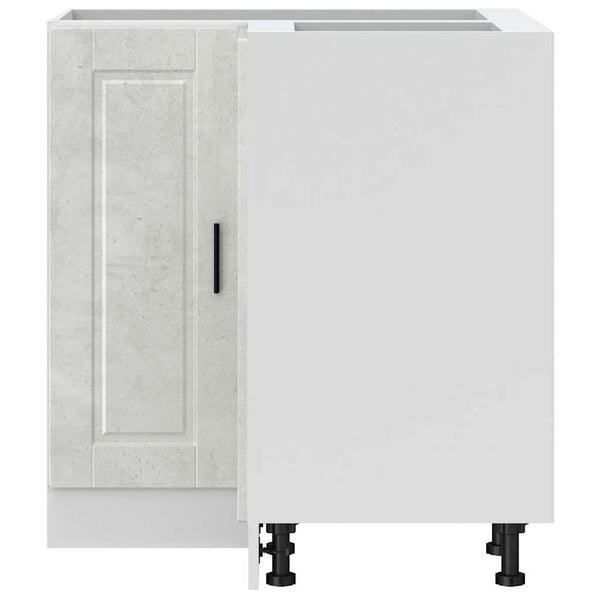 Küchen Eckunterschrank Betongrau