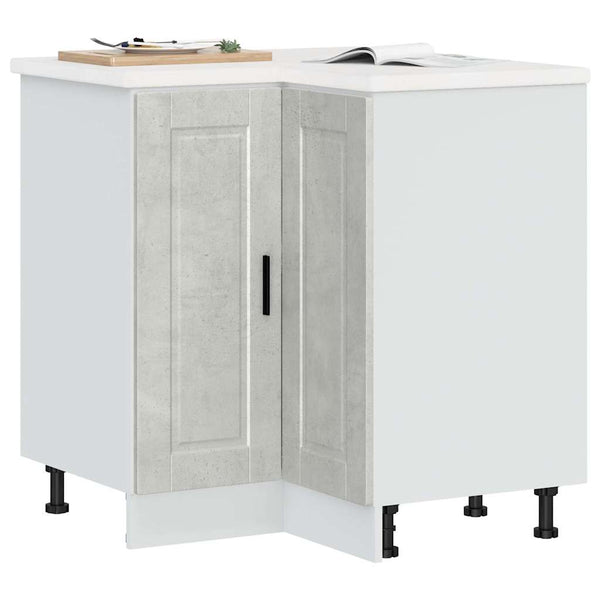 Küchen Eckunterschrank Betongrau
