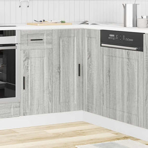 Küchen Eckunterschrank Porto Grau Sonoma