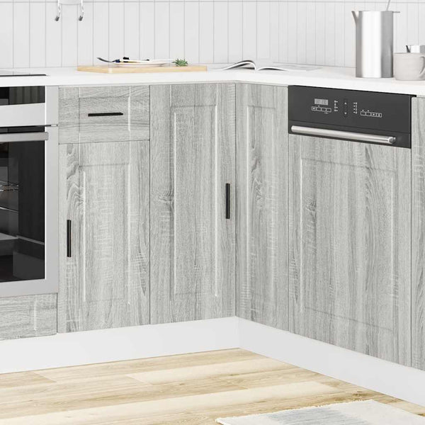 Küchen Eckunterschrank Porto Grau Sonoma