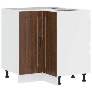 Küchen Eckunterschrank Braun Eichen-Optik