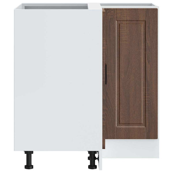 Küchen Eckunterschrank Braun Eichen-Optik