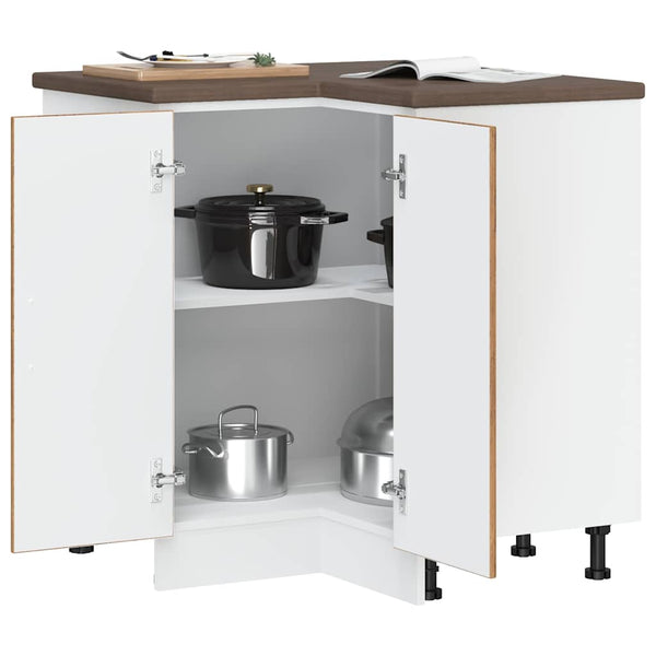 Küchen Eckunterschrank Altholz-Optik