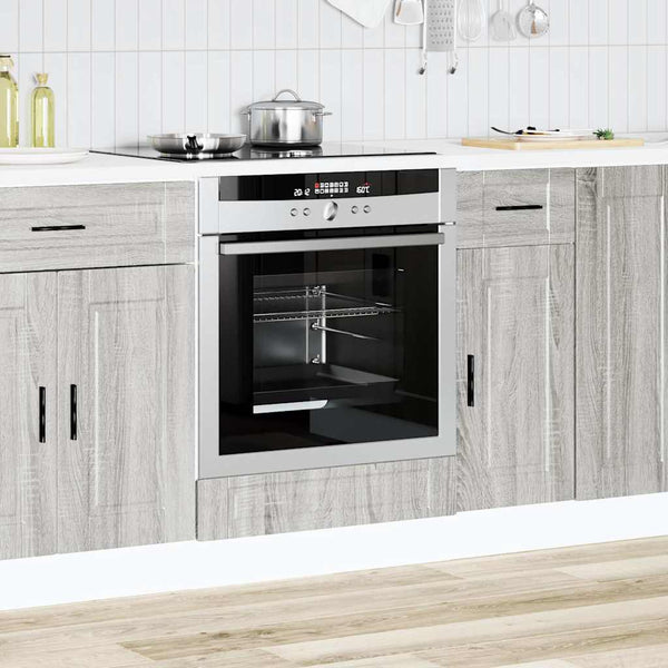Küchen-Ofenschrank Porto Grau Sonoma