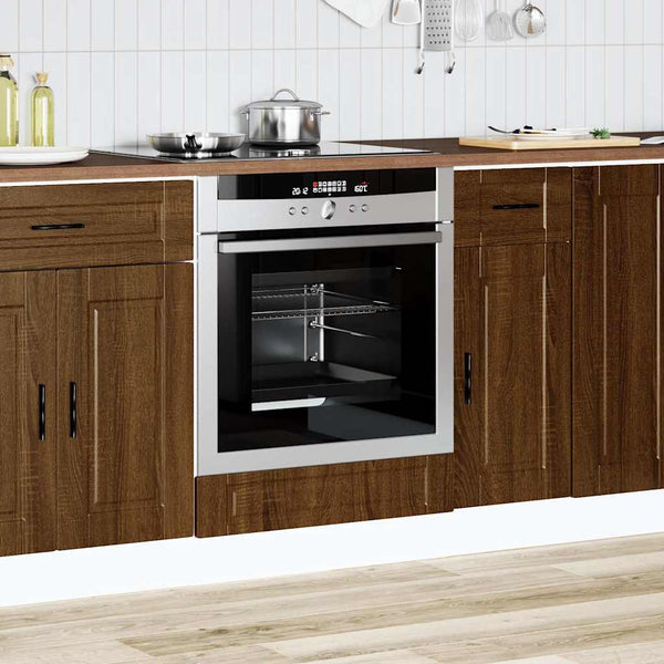 Herdumbauschrank Porto Braun Eichenoptik