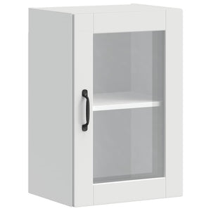 Küchen Hängeschrank Porto Weiß mit Glastür