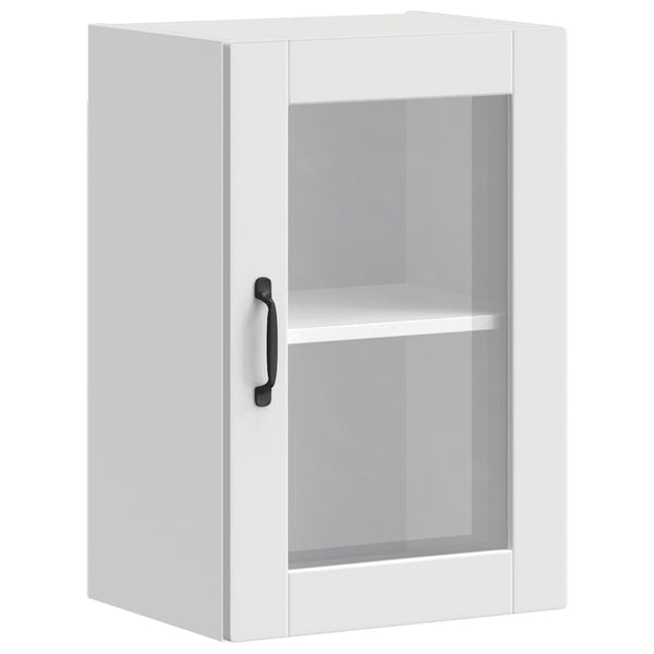 Küchen Hängeschrank Porto Weiß mit Glastür