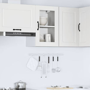 Küchen Hängeschrank Porto Weiß mit Glastür