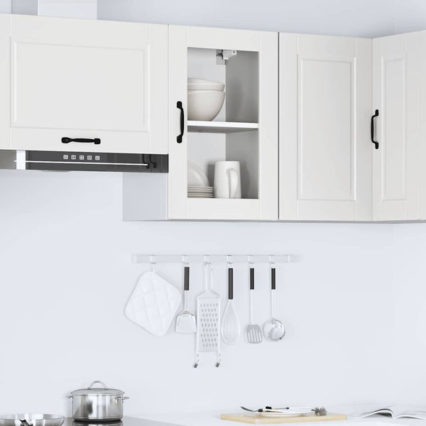 Küchen Hängeschrank Porto Weiß mit Glastür