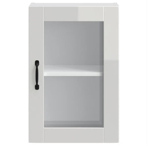 Küchen Hängeschrank Weiß Hochglanz Glastür