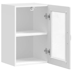 Küchen Hängeschrank Weiß Hochglanz Glastür
