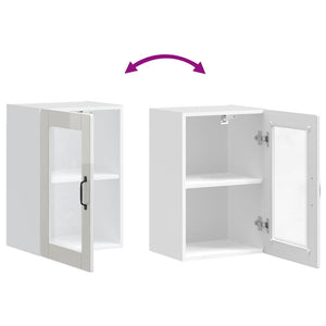 Küchen Hängeschrank Weiß Hochglanz Glastür