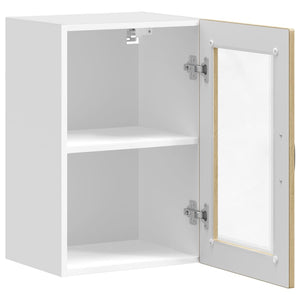 Küchen Hängeschrank Sonoma-Eiche Glastür