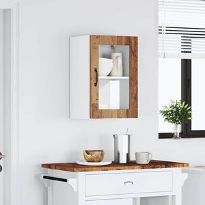 Küchen Hängeschrank Altholz-Optik mit Glastür