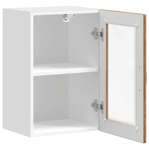 Küchen Hängeschrank Altholz-Optik mit Glastür