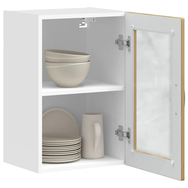Küchen Hängeschrank Artisan-Eiche mit Glastür