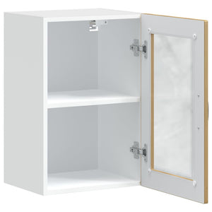 Küchen Hängeschrank Artisan-Eiche mit Glastür