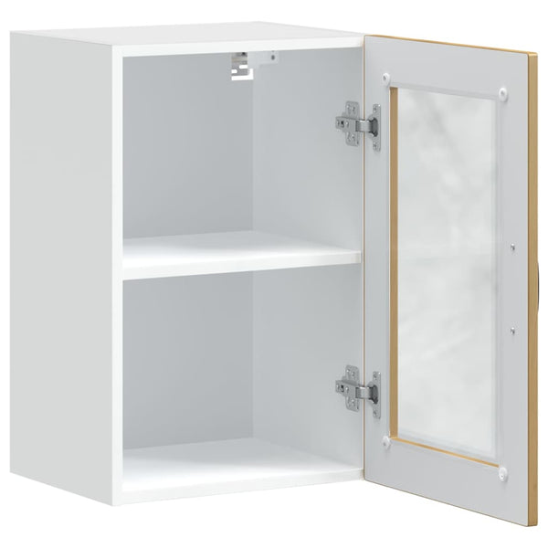 Küchen Hängeschrank Artisan-Eiche mit Glastür