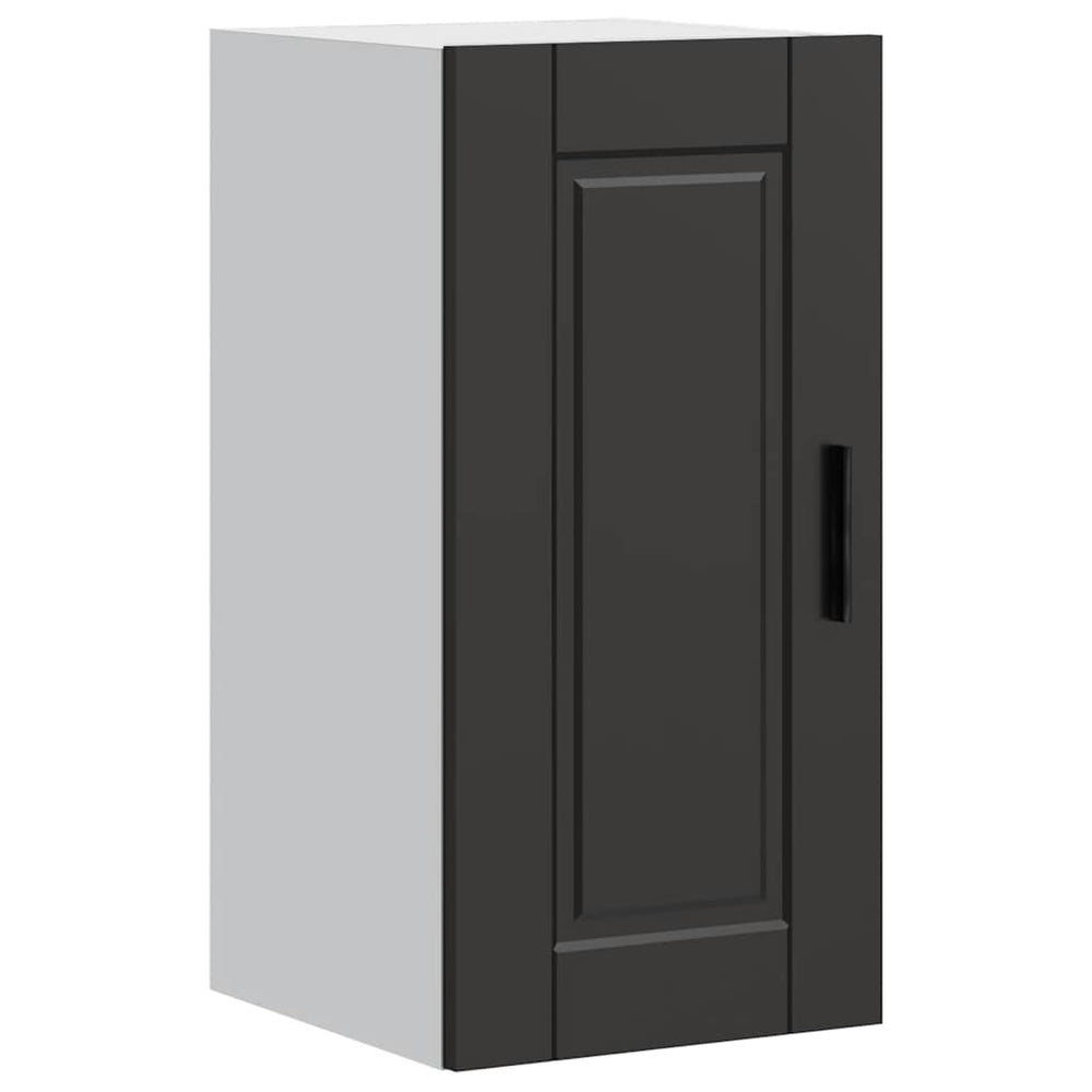 Schwarzer Küchen-Hängeschrank Porto