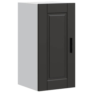 Schwarzer Küchen-Hängeschrank Porto
