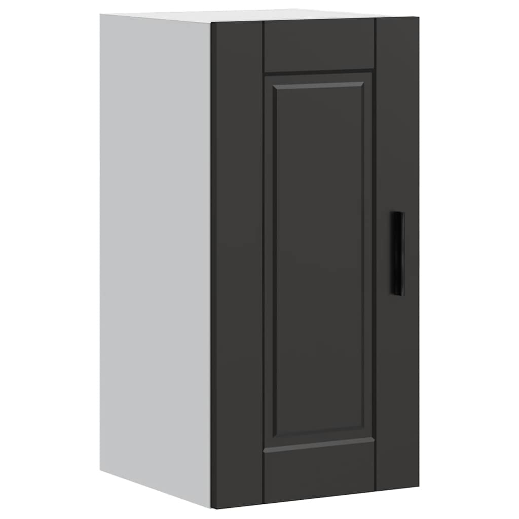 Schwarzer Küchen-Hängeschrank Porto