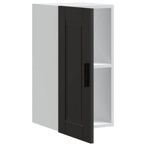 Schwarzer Küchen-Hängeschrank Porto