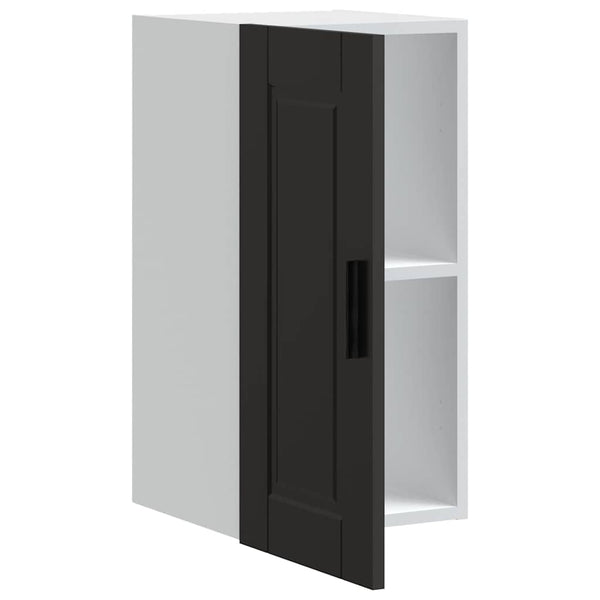 Schwarzer Küchen-Hängeschrank Porto