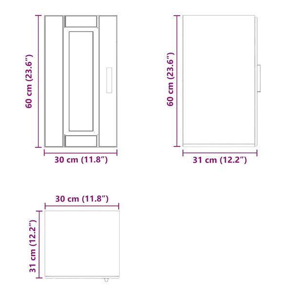 Küchen Hängeschrank Grau Sonoma