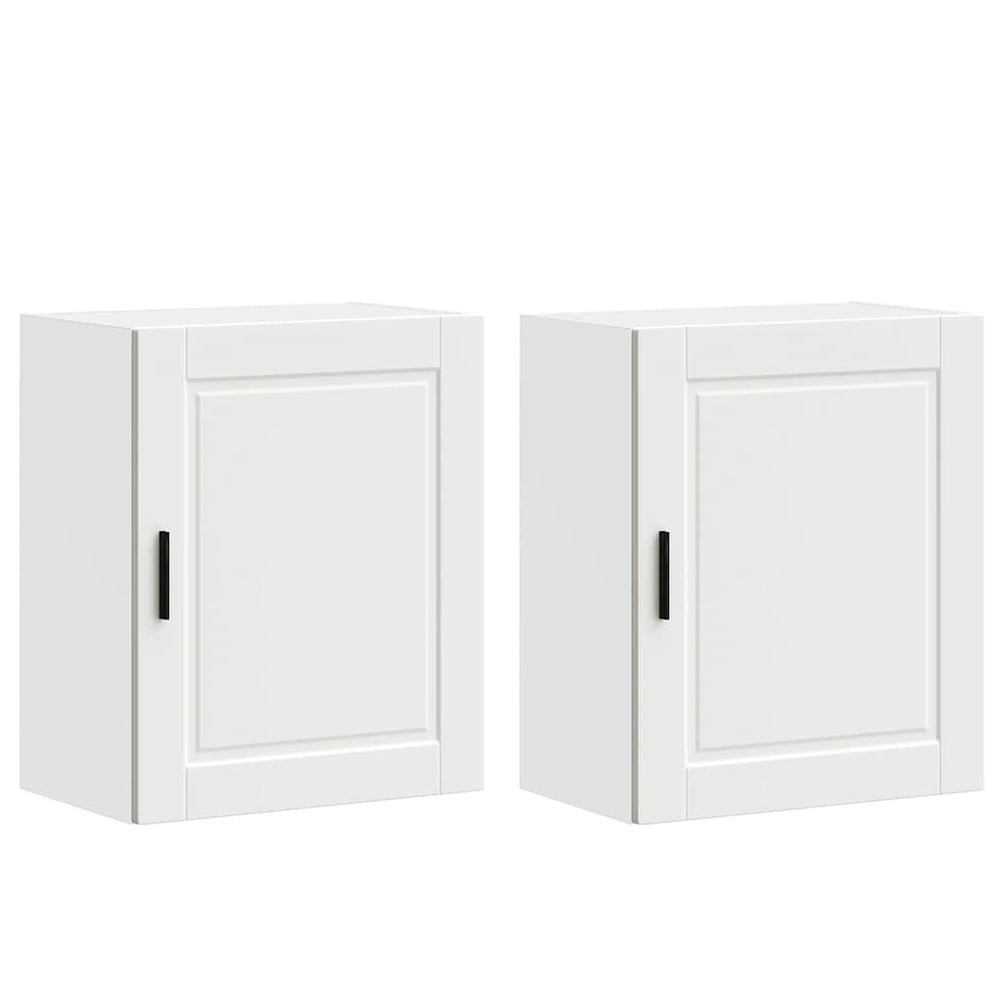 Küchen Hängeschränke, 2er Set, Weiß