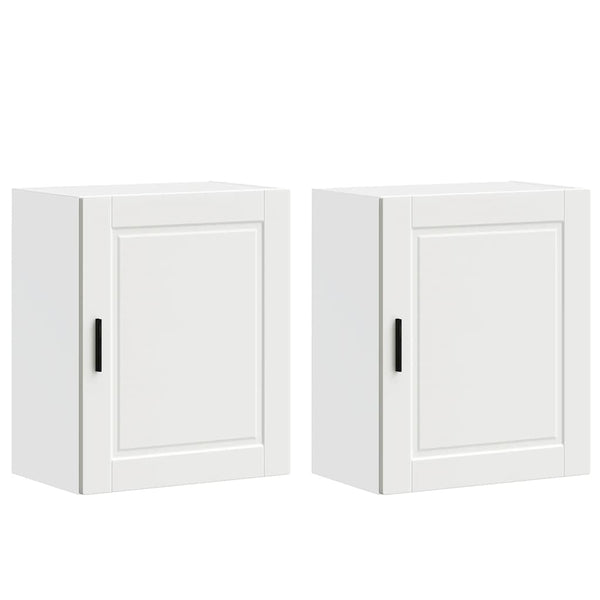 Küchen Hängeschränke, 2er Set, Weiß
