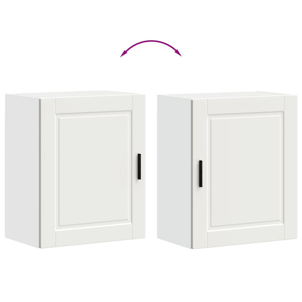 Küchen Hängeschränke, 2er Set, Weiß