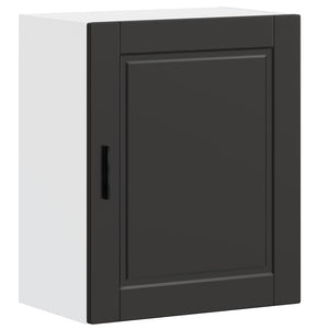 Küchen Hängeschränke 2er Set Schwarz