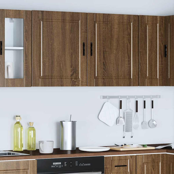 Küchen Hängeschränke Braun Eichen-Optik 2er Set