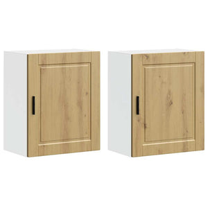 2er Set Küchen Hängeschränke Artisan Eiche