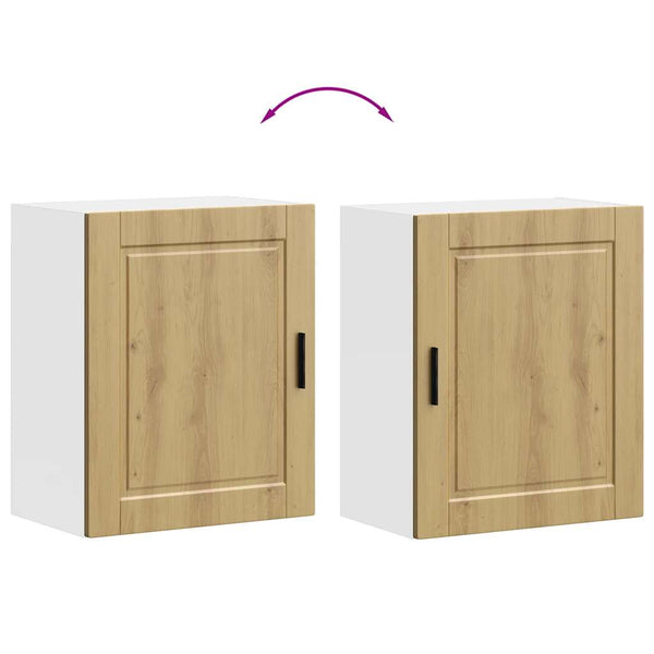 2er Set Küchen Hängeschränke Artisan Eiche