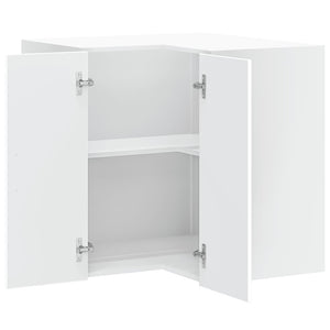 Küchen Eck-Hängeschrank, Weiß