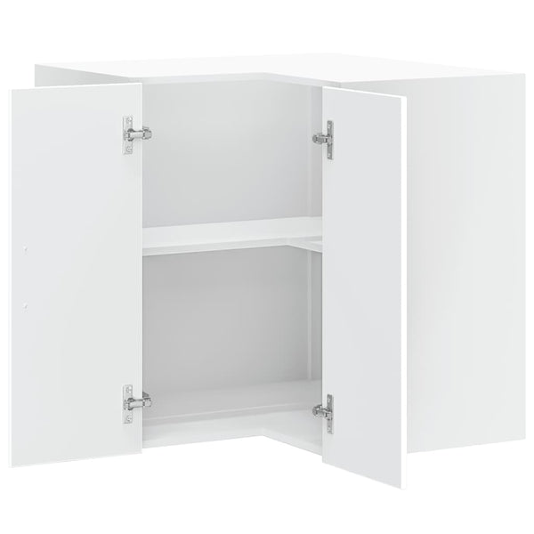 Küchen Eck-Hängeschrank, Weiß