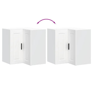 Küchen Eck-Hängeschrank, Weiß