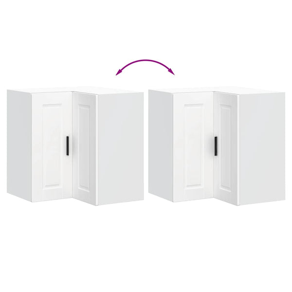 Küchen Eck-Hängeschrank, Weiß
